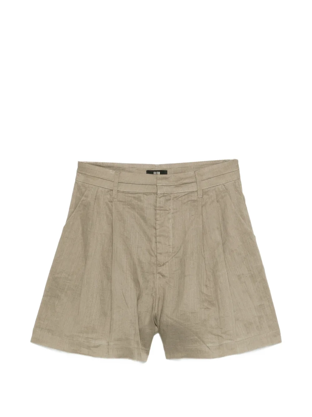 Eleh pleated shorts - Marrone