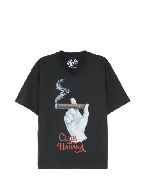 Melt cigar-print T-shirt