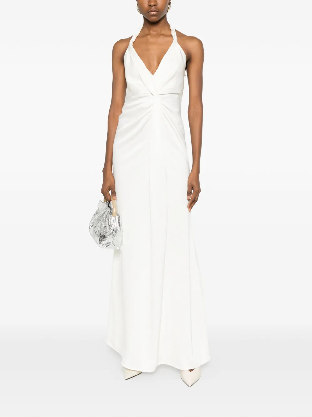 Twisted Halterneck Maxi Dress
