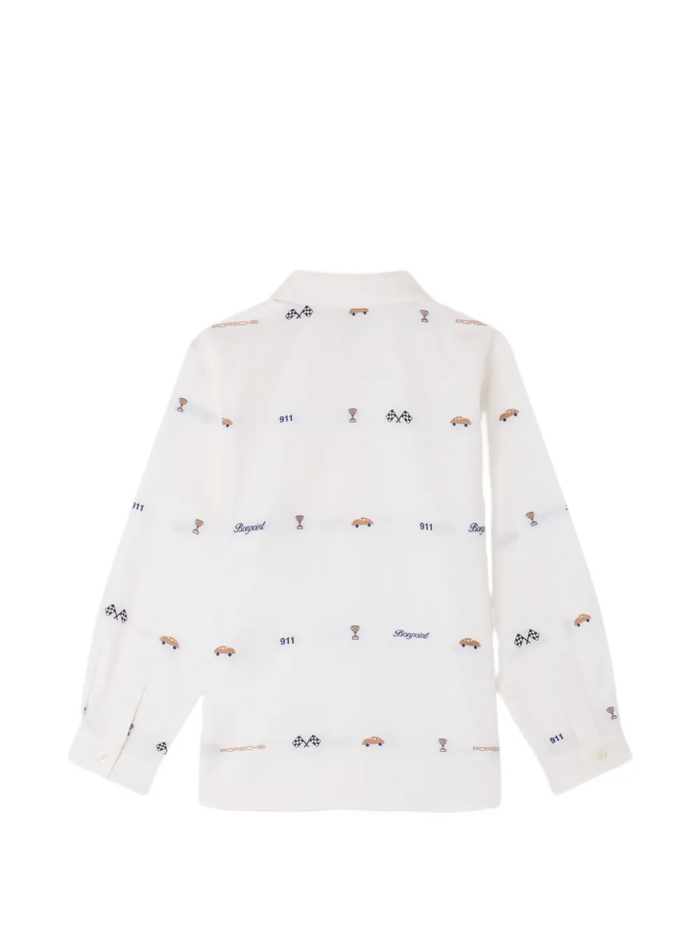 Bonpoint x Porsche Daho shirt Wit
