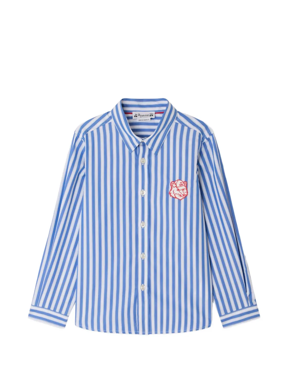 Bonpoint x Maison Kitsuné Tangui Hemd mit Streifen - Blau