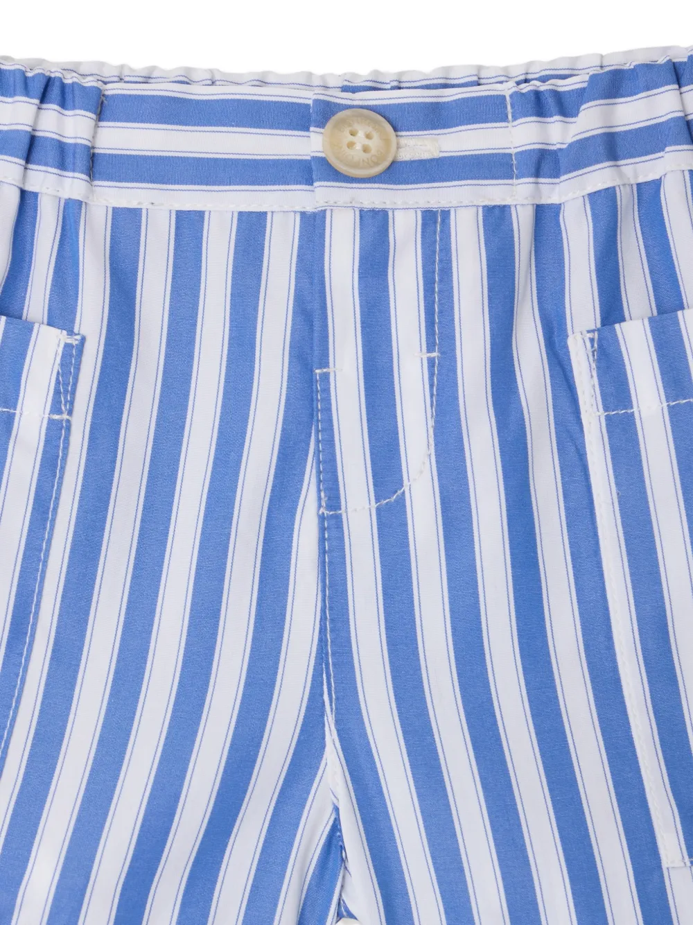 Bonpoint x Maison Kitsuné Nateo gestreepte shorts Blauw