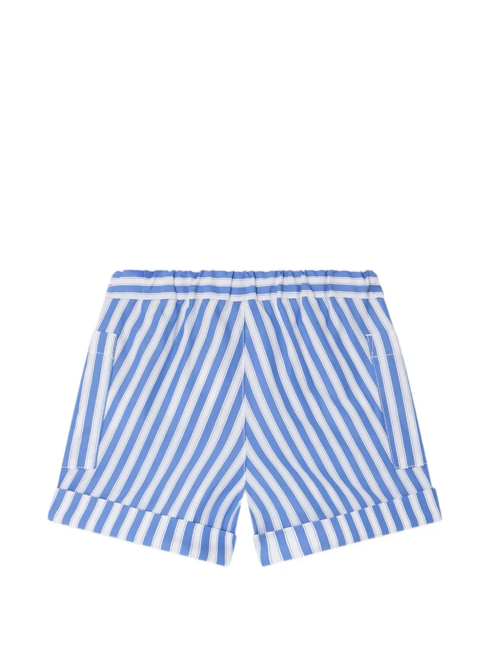 Bonpoint x Maison Kitsuné Nateo gestreepte shorts Blauw