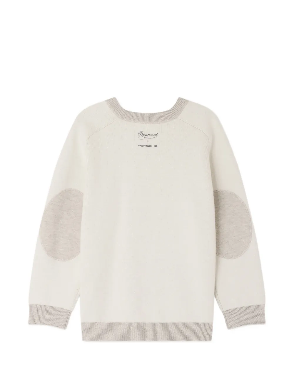  Bonpoint X Porsche Loxley Appliqué Crewneck Sweatshirt - Neutrals 