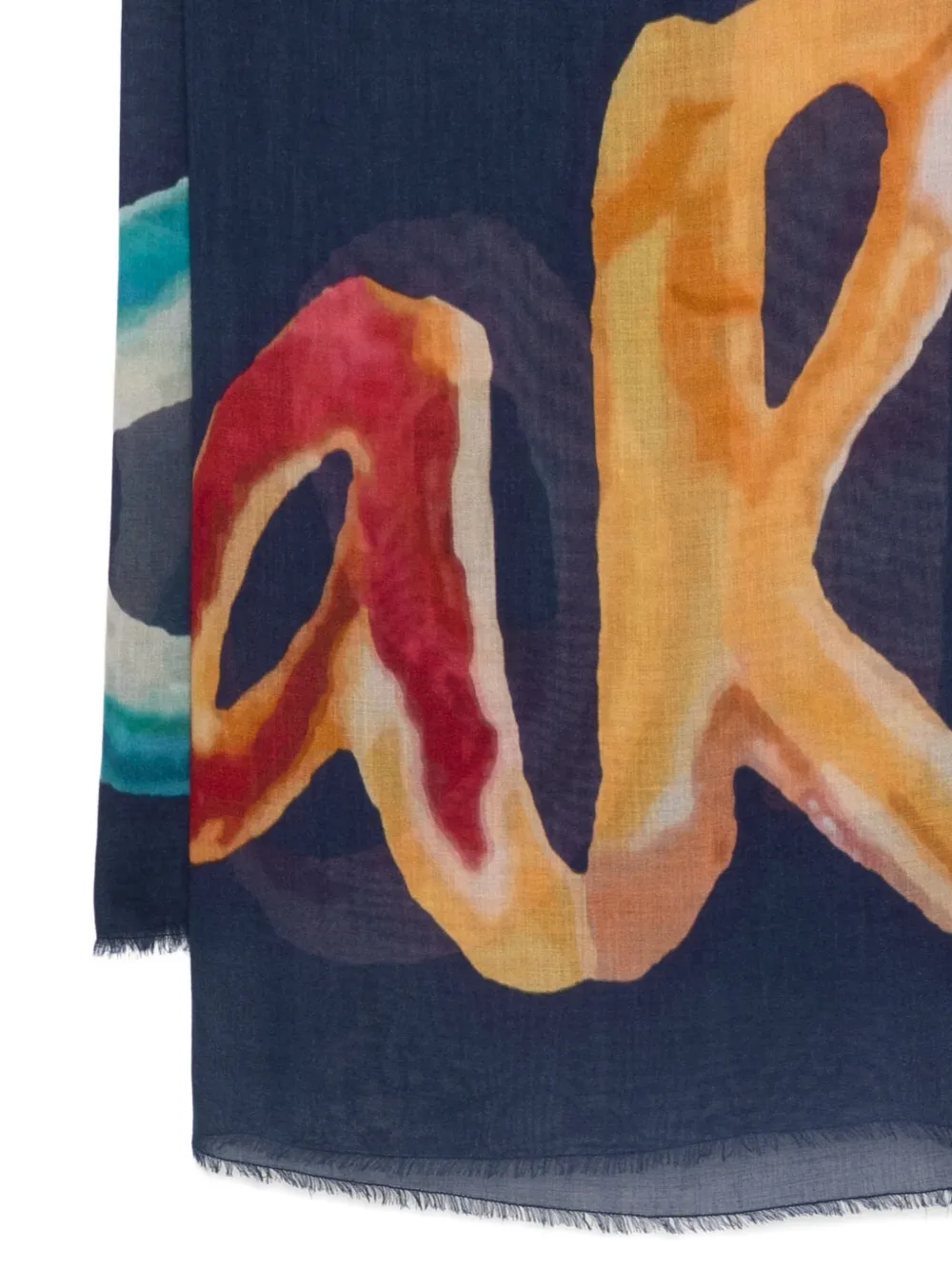 Faliero Sarti Open Up sjaal met print Blauw