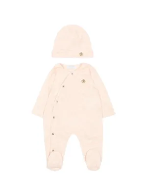 Fendi Kids Conjunto Para Bebê Com Teddy Bear Bordado | Rosa