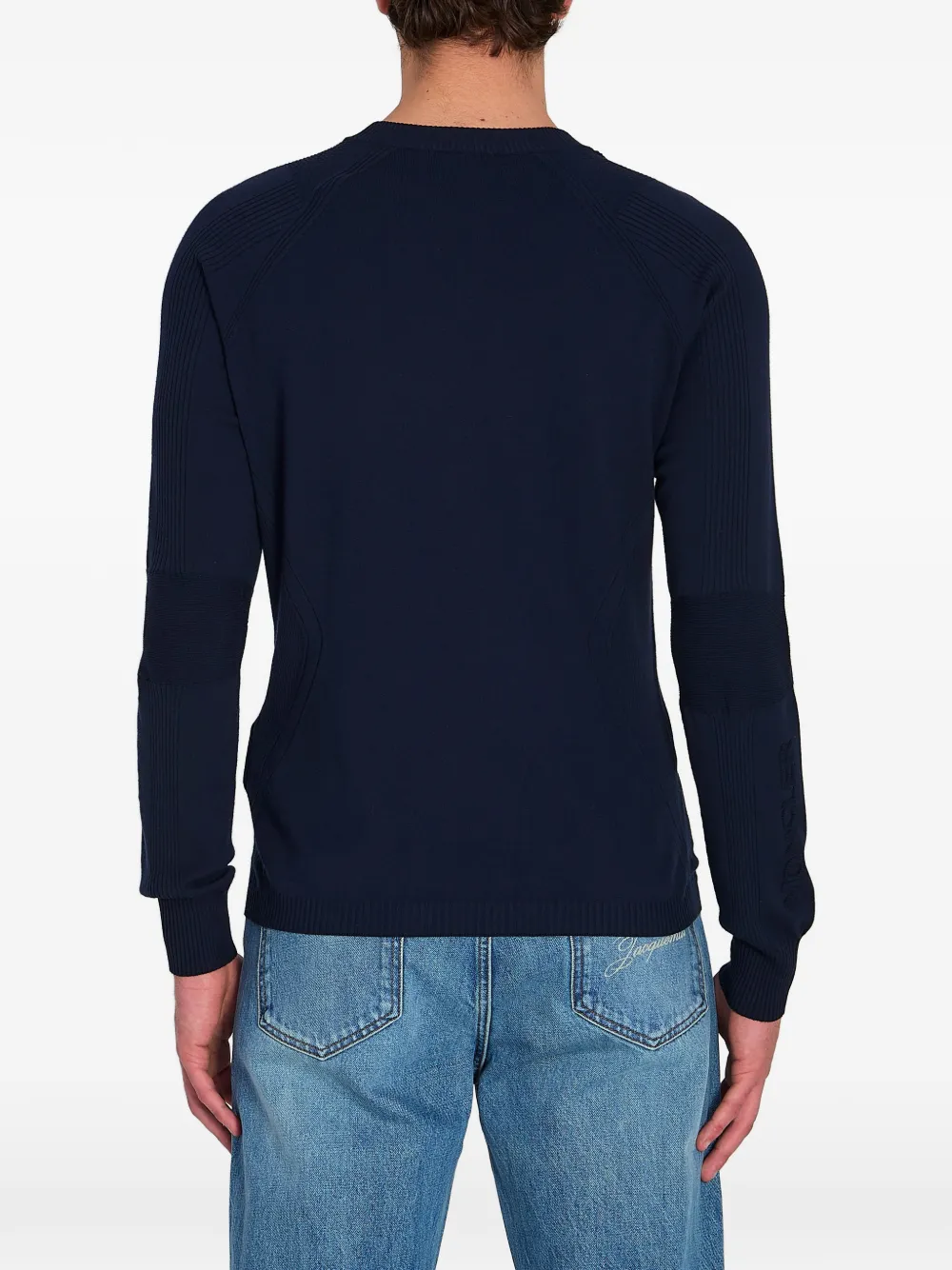 Moncler Grenoble Geribbelde trui Blauw