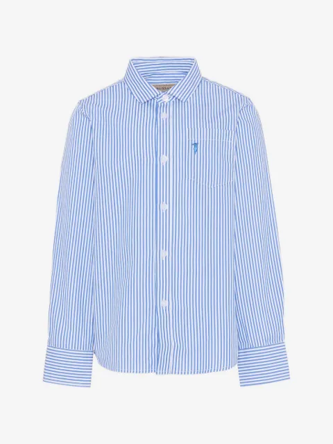 TRUSSARDI JUNIOR camisa manga larga con motivo de rayas