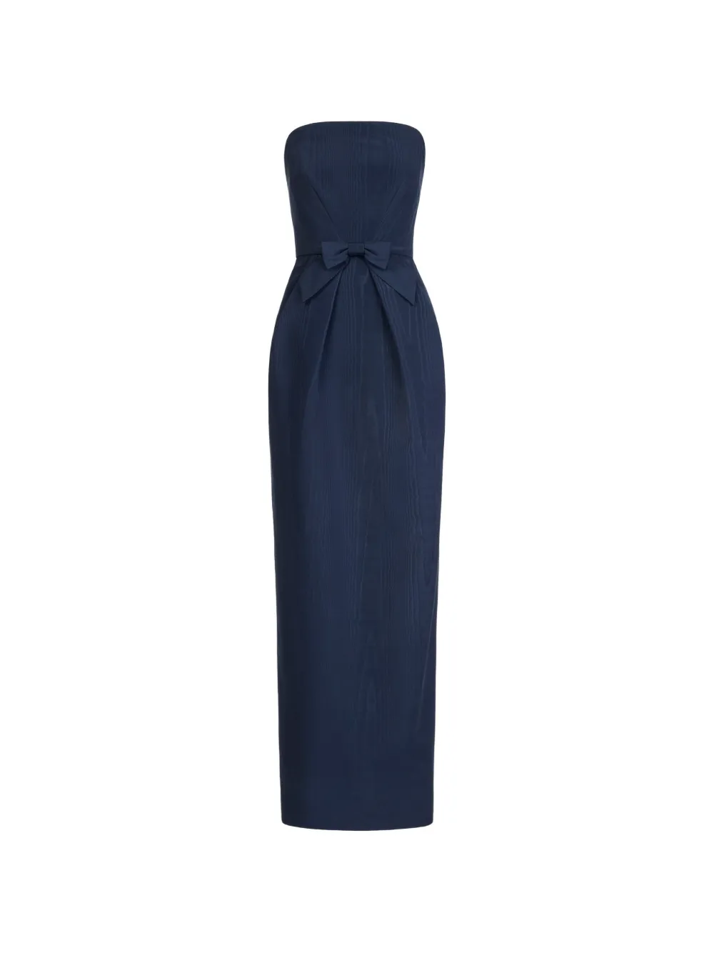 Oscar de la Renta bow-detailed column gown - Blu
