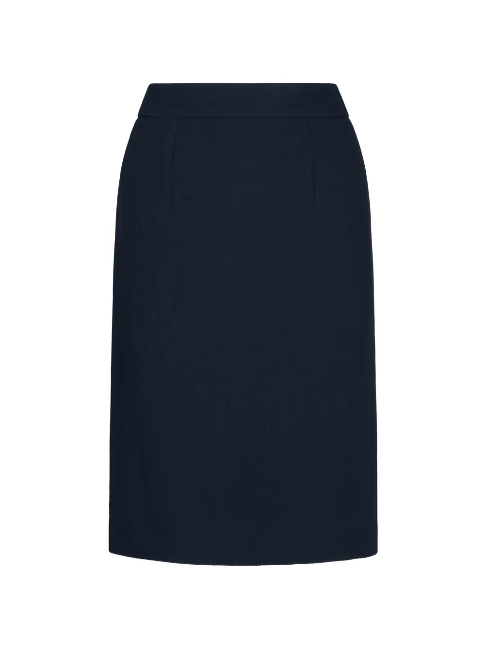 Oscar de la Renta wool-blend pencil skirt - Blu