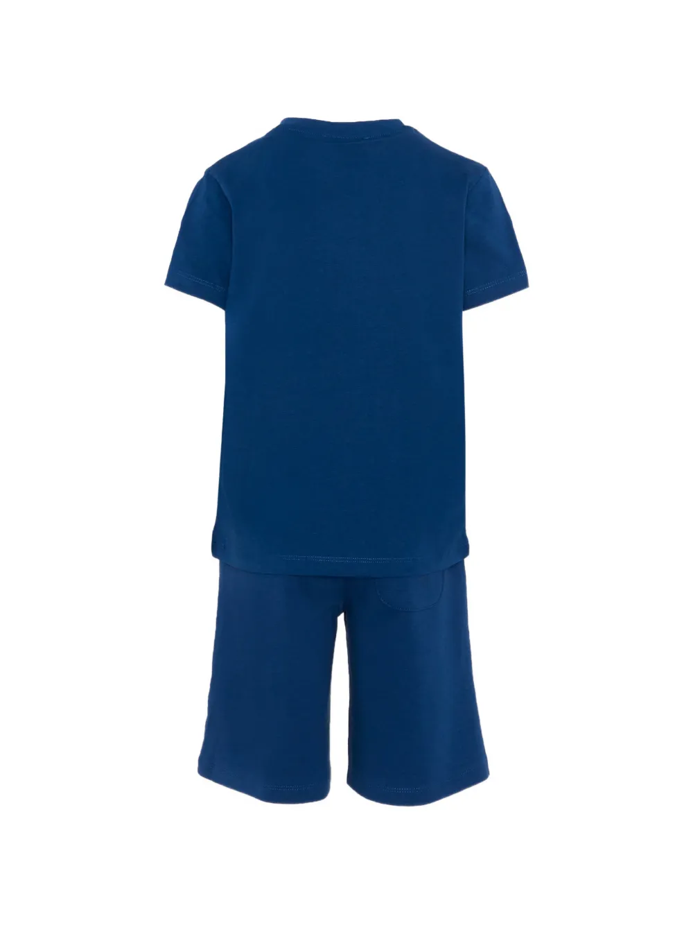 TRUSSARDI JUNIOR T-shirt en shorts met logoprint Blauw