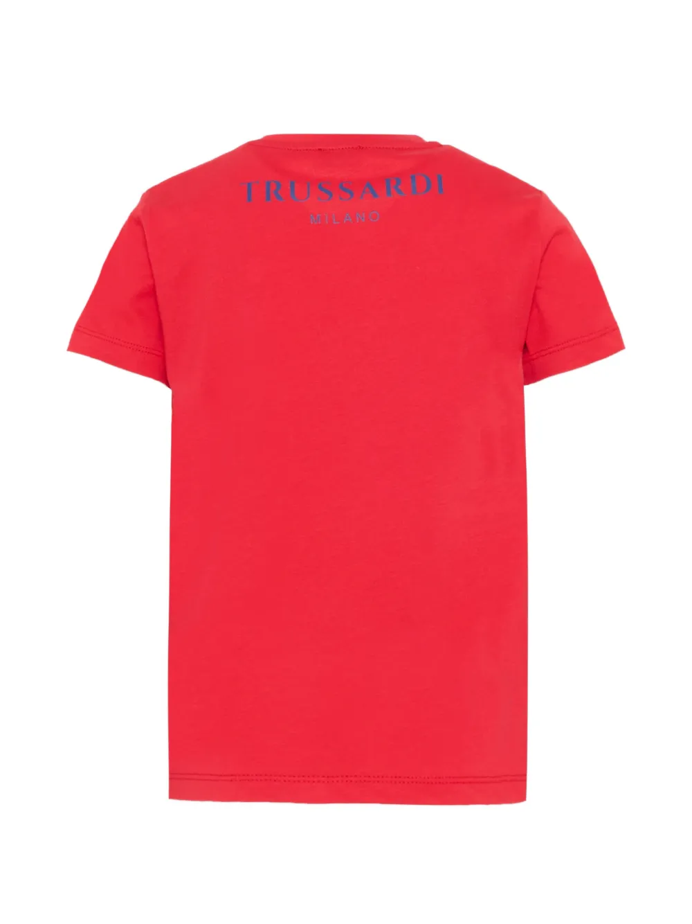  Trussardi Junior Logo-print Short-sleeve T-shirt - Red 
