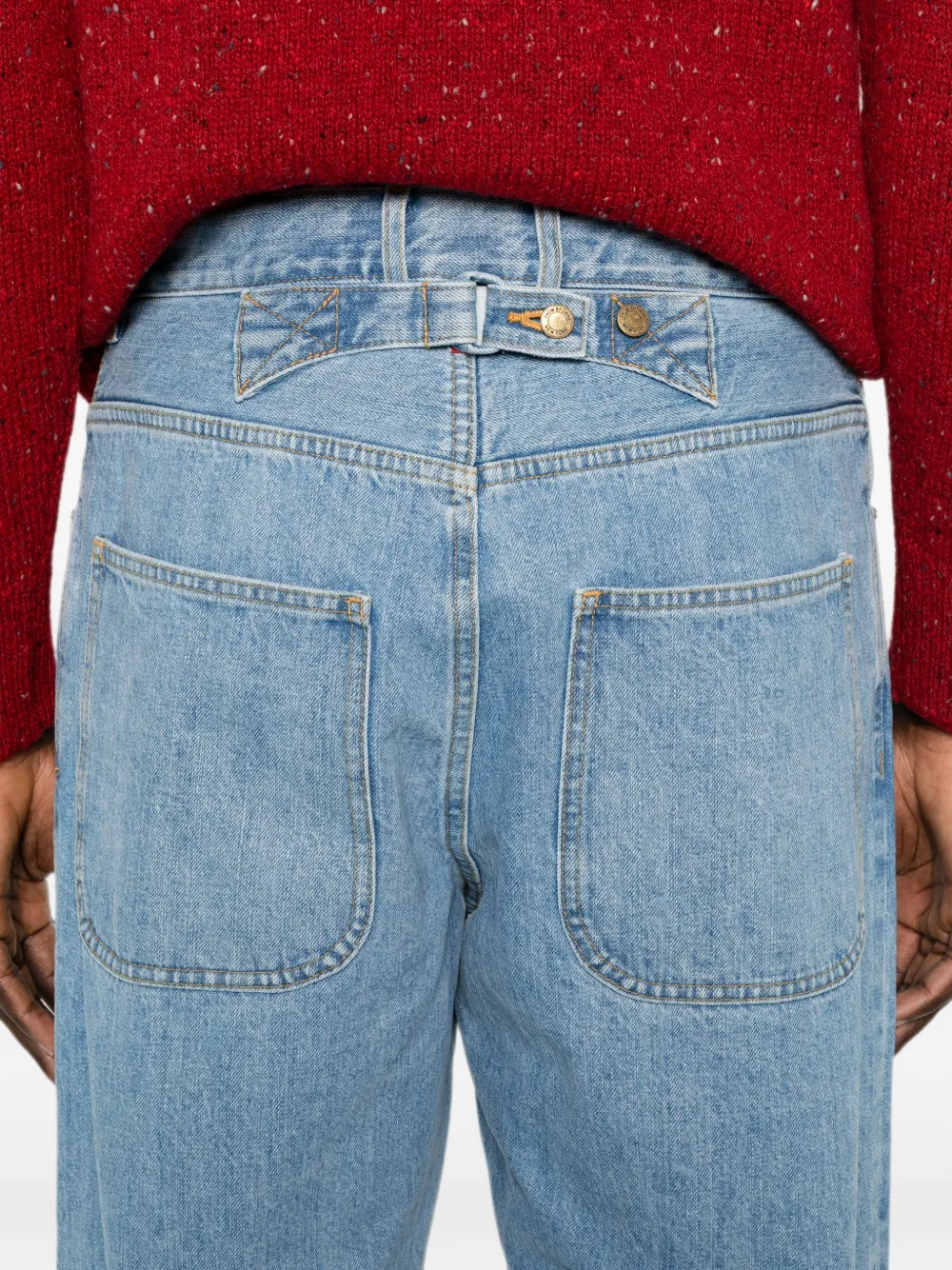 Thom Browne Selvedge denim broek Blauw