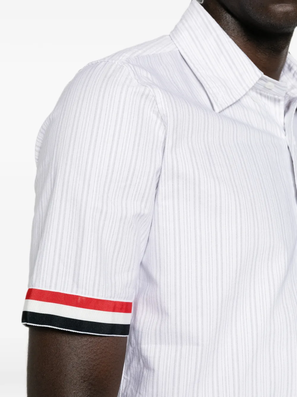 Thom Browne Gestreepte overhemd Wit