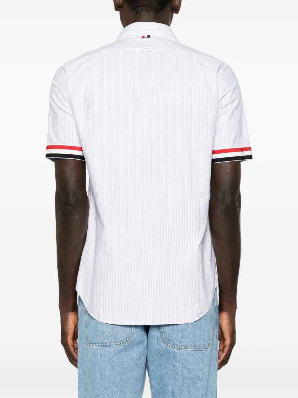 Thom Browne Gestreepte overhemd Wit