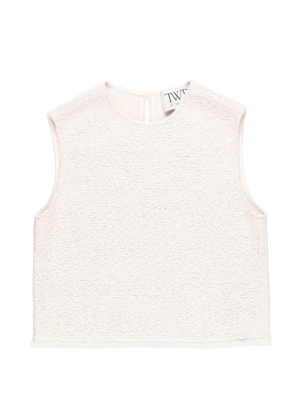 TWP raw hem shell top - Toni neutri
