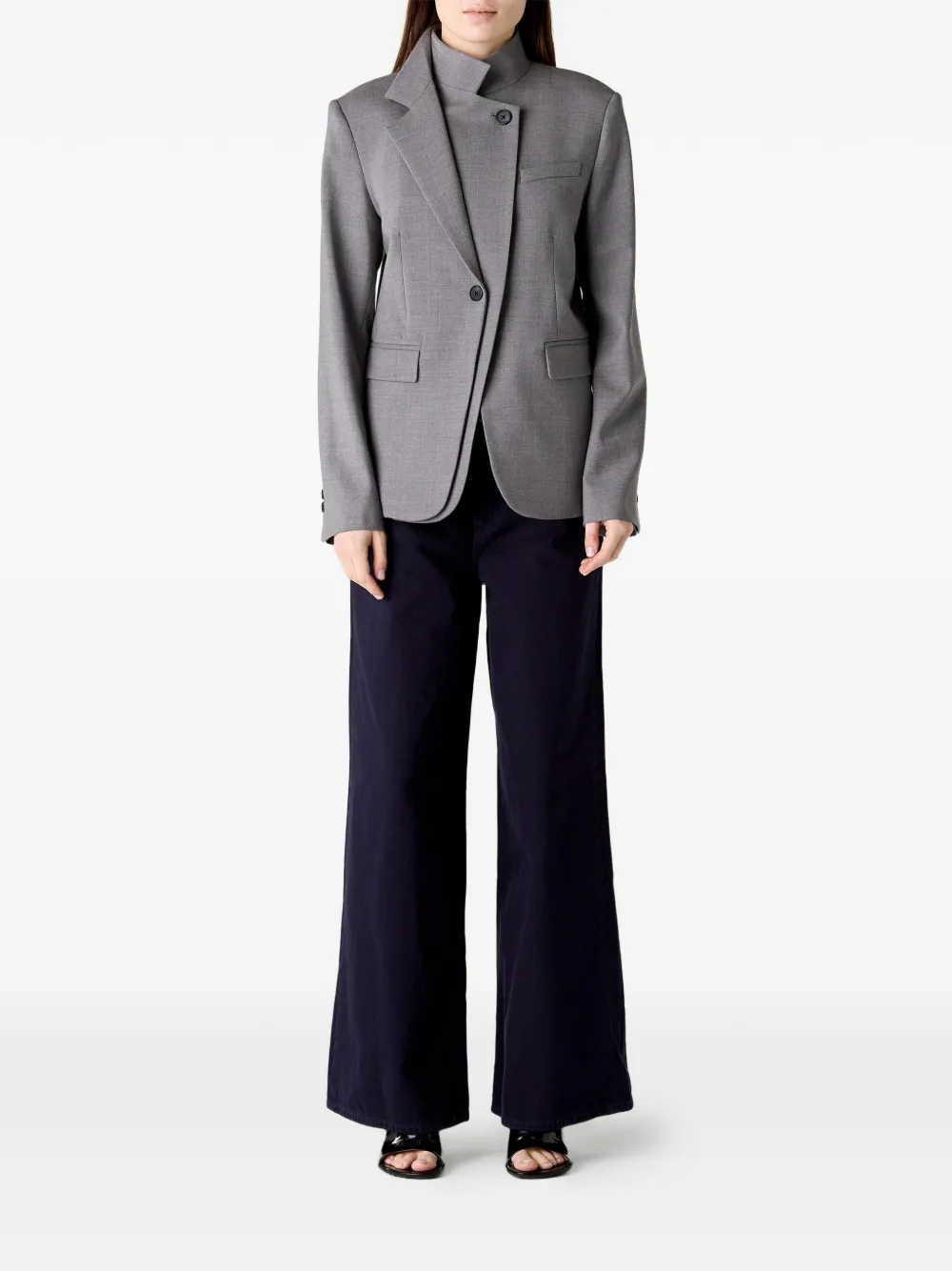  Twp The Double Take Button Front Jacket - Grey 