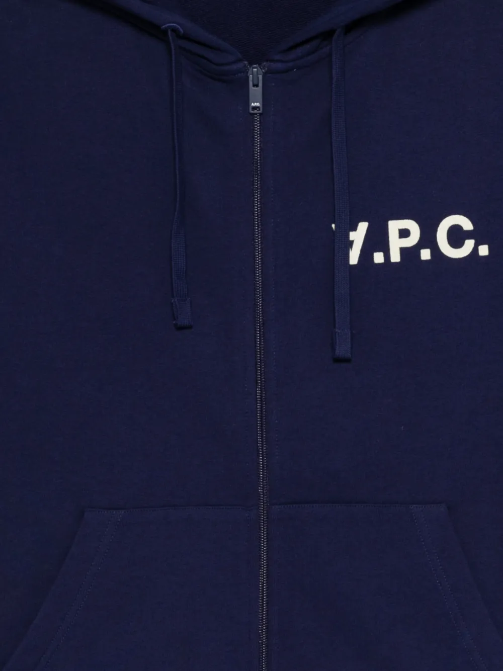 A.P.C. Hoodie met rits Blauw