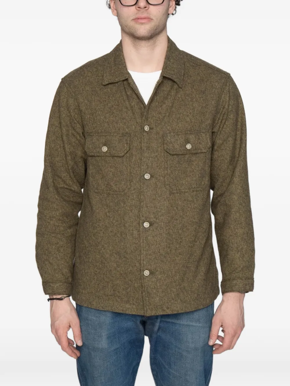 Work Herringbone Shirt