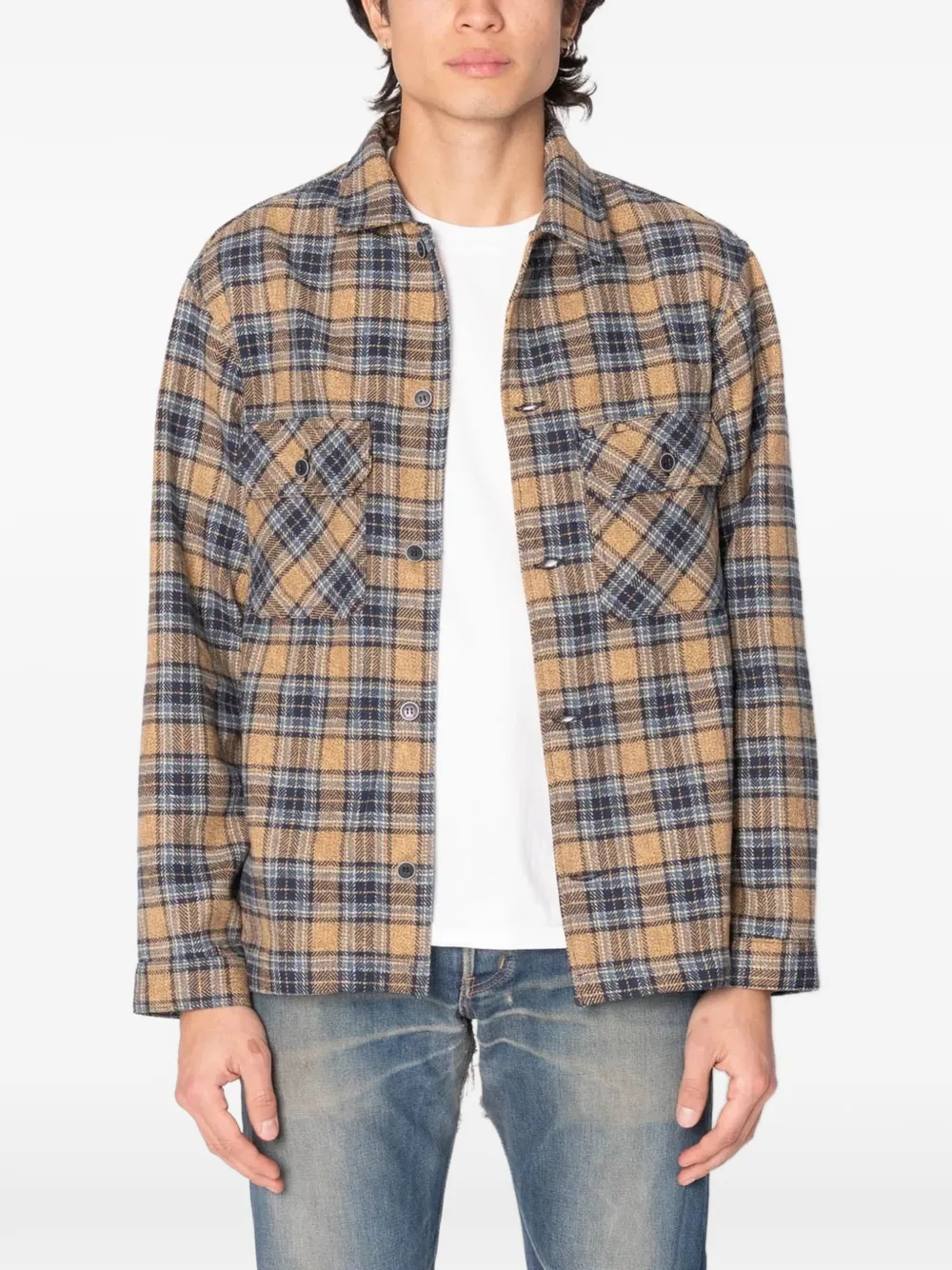 Work Flap-Pocket Flannel Shirt