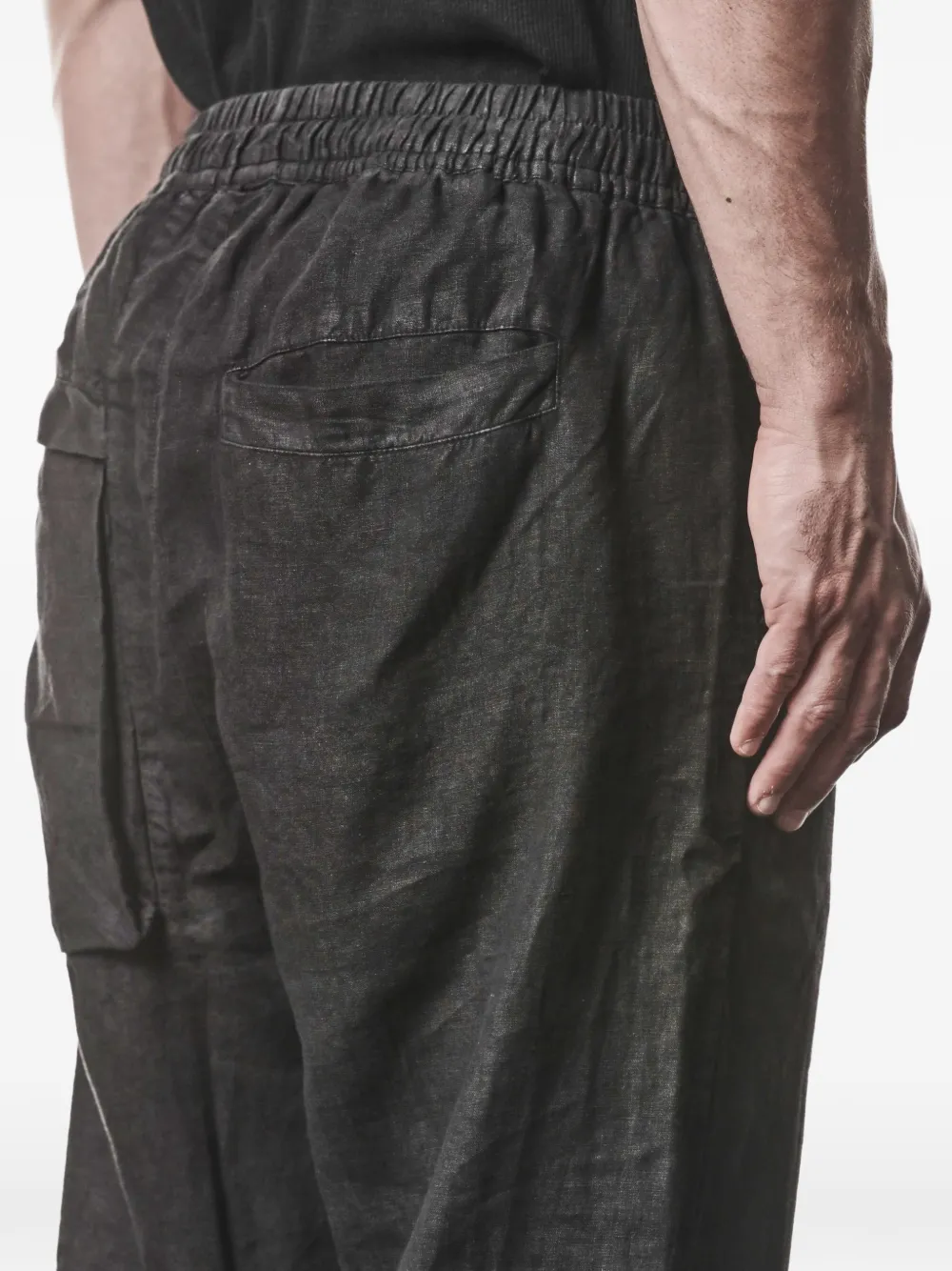 Thom Krom Straight broek met trekkoord Zwart