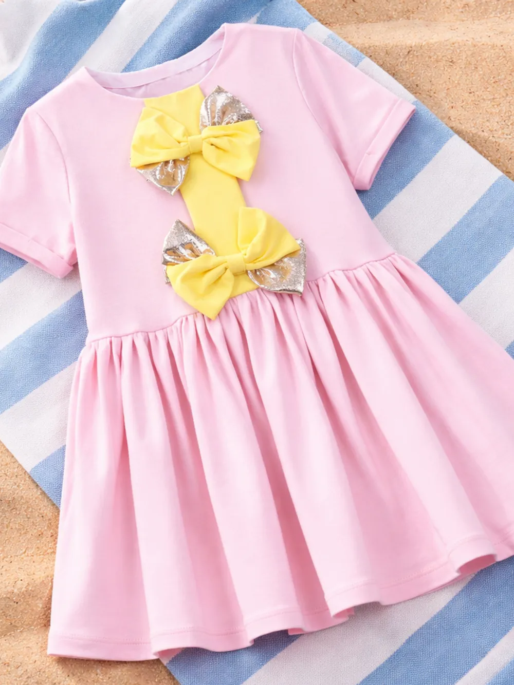 Hucklebones London Flared jurk met strik-detail Roze