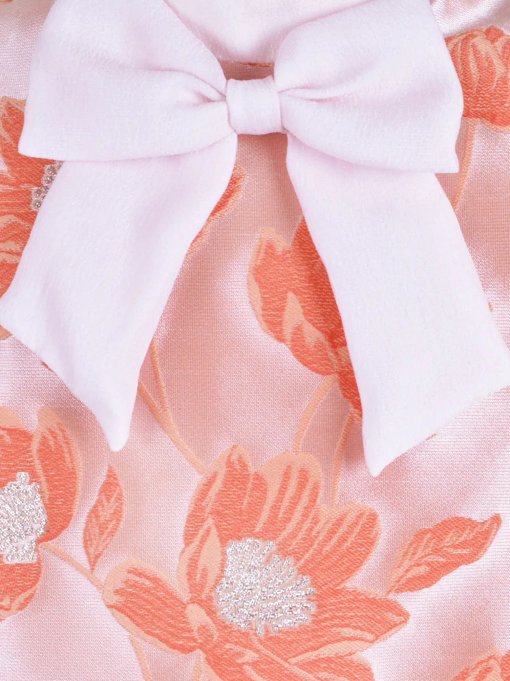 Hucklebones London Shiftjurk met pofmouwen en strikdetail Roze