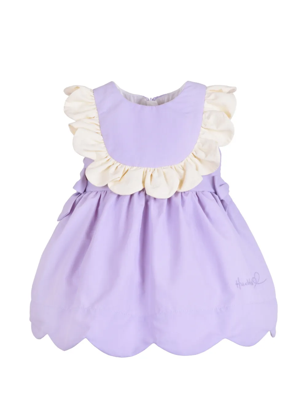 Hucklebones London scalloped ruffled dress - Viola