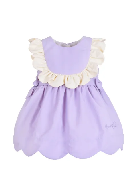 Hucklebones London scalloped ruffled dress