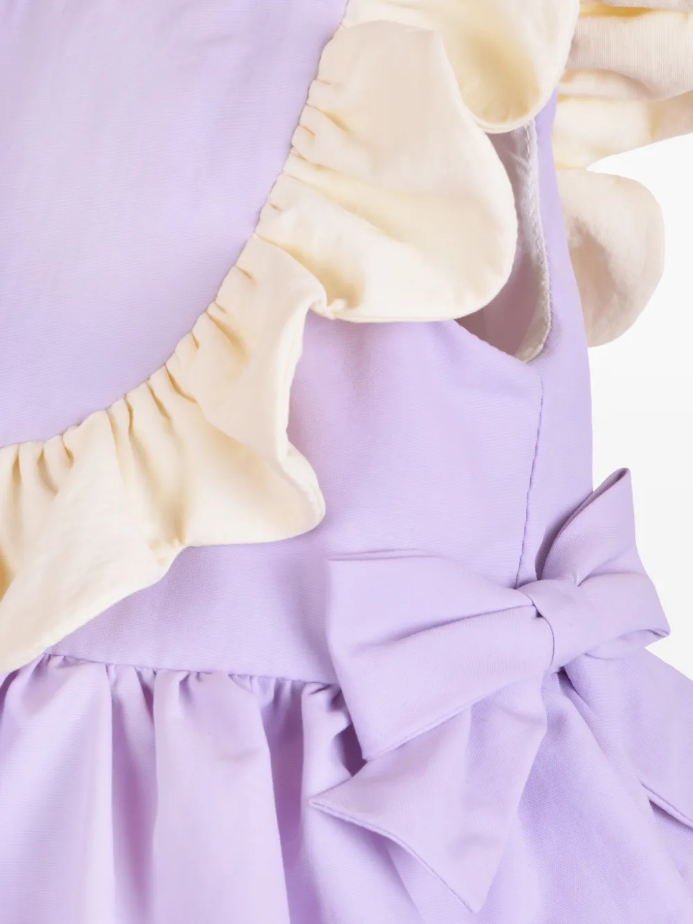 Hucklebones London Gewelfde jurk met ruches Paars