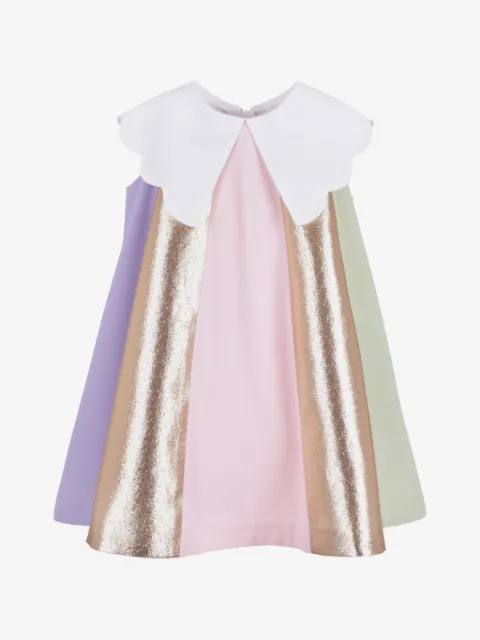 Hucklebones London colour-block A-line dress