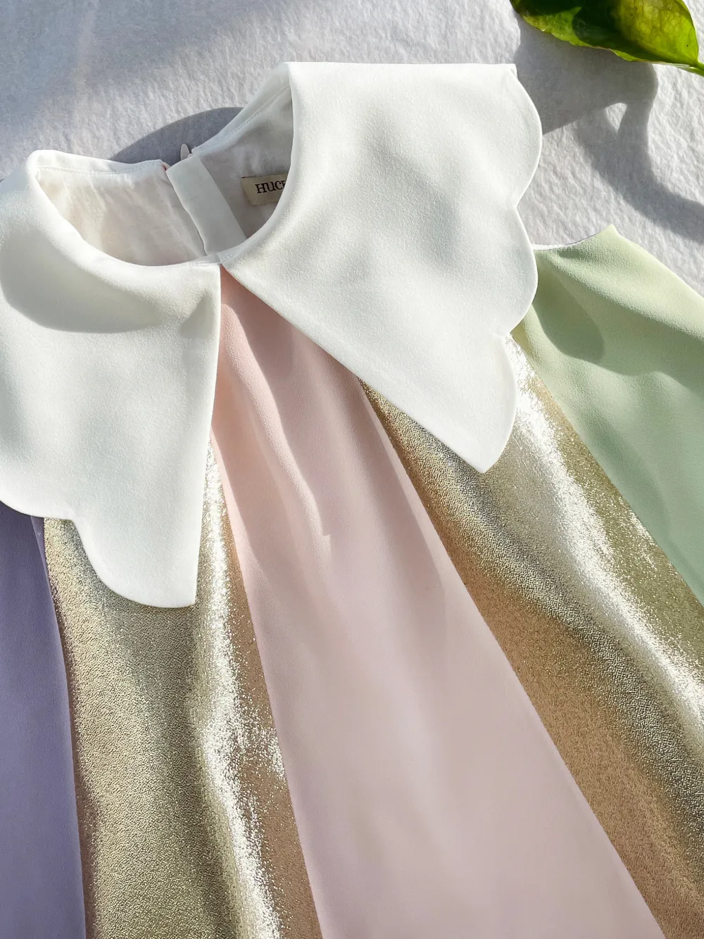 Hucklebones London A-lijn jurk met colourblocking Roze