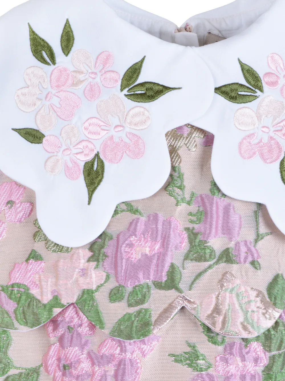 Floral-Jacquard Dress