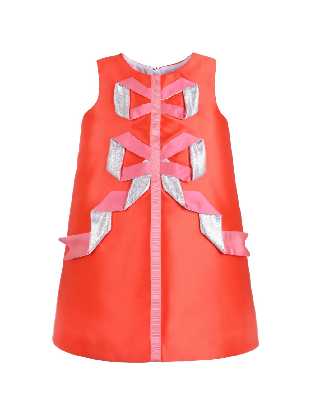 Hucklebones London origami ribbon shift dress - Rosso