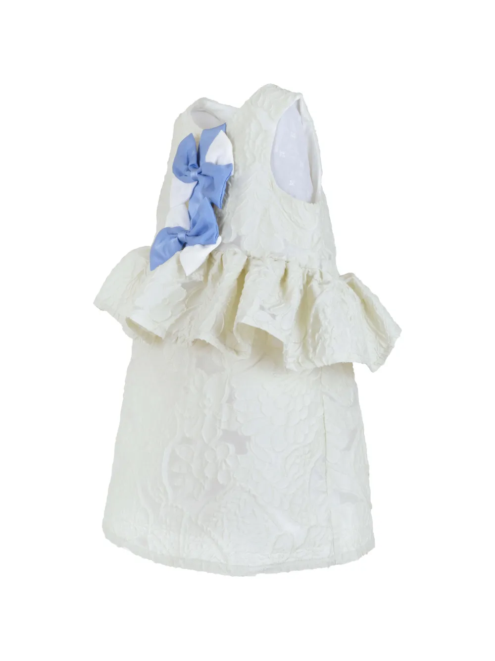  Hucklebones London Bow-detail Peplum Dress - Neutrals 