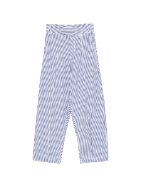 Jejia Susi striped contrast-stitch trousers