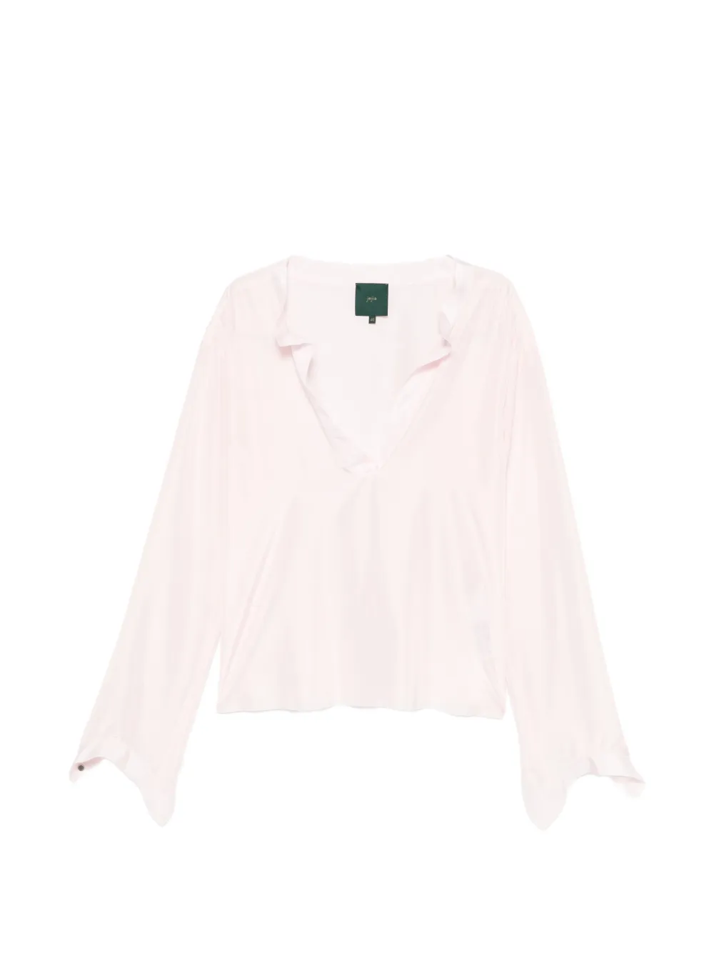 Jejia satin V-neck blouse - Rosa