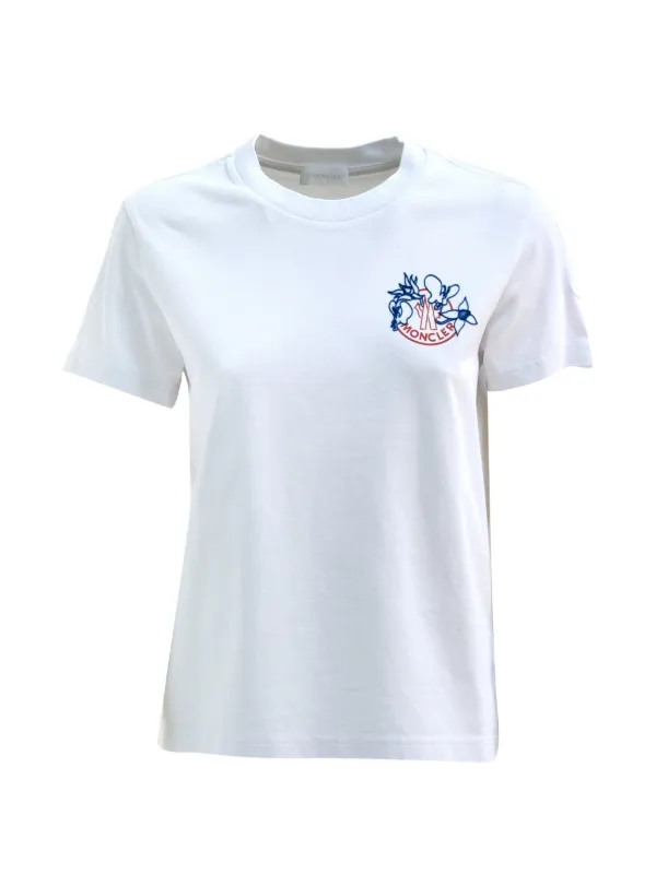 Moncler ロゴ Tシャツ | ホワイト | FARFETCH JP