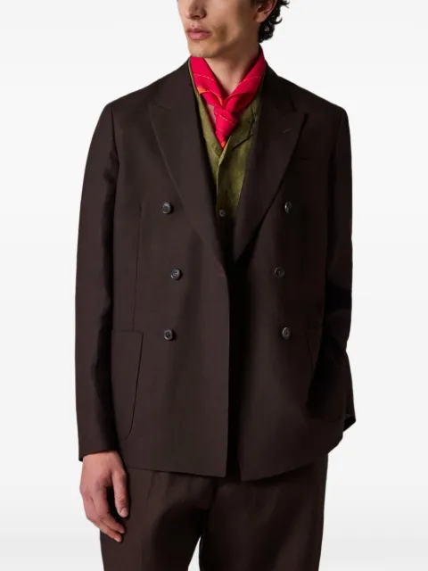 Paul Smith linen double-breasted blazer