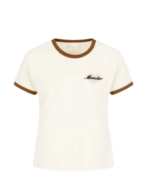 Moncler logo-patch cotton polo shirt