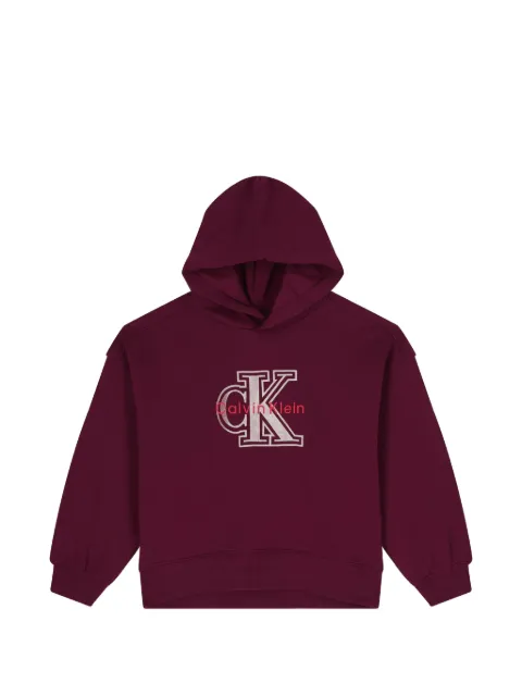 Calvin Klein Kids logo hooded sweater