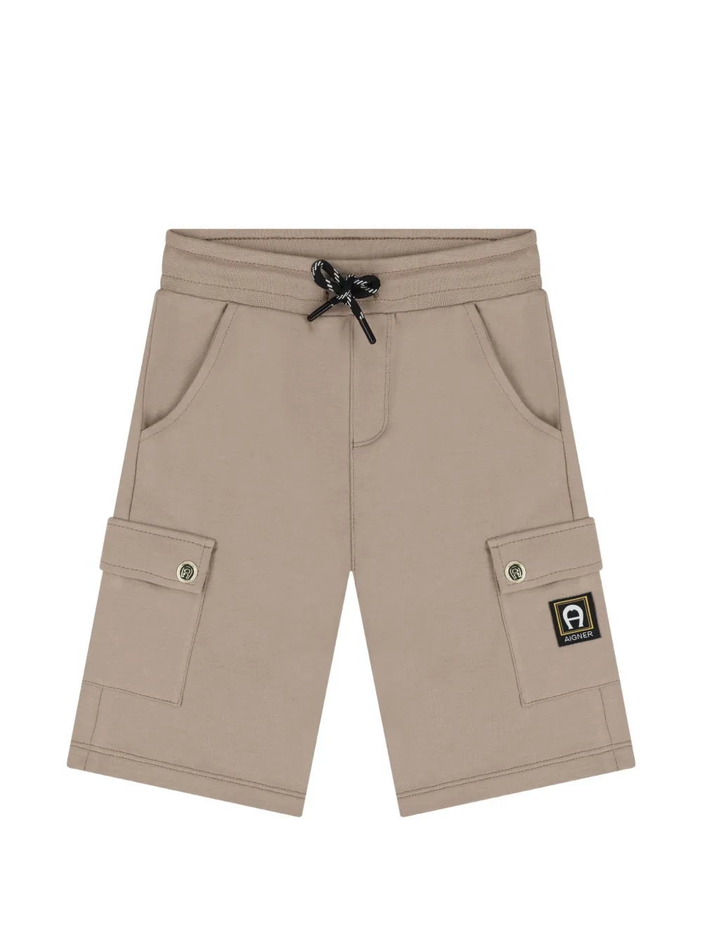 Aigner Kids Top en shorts met logoprint (set van twee) Wit