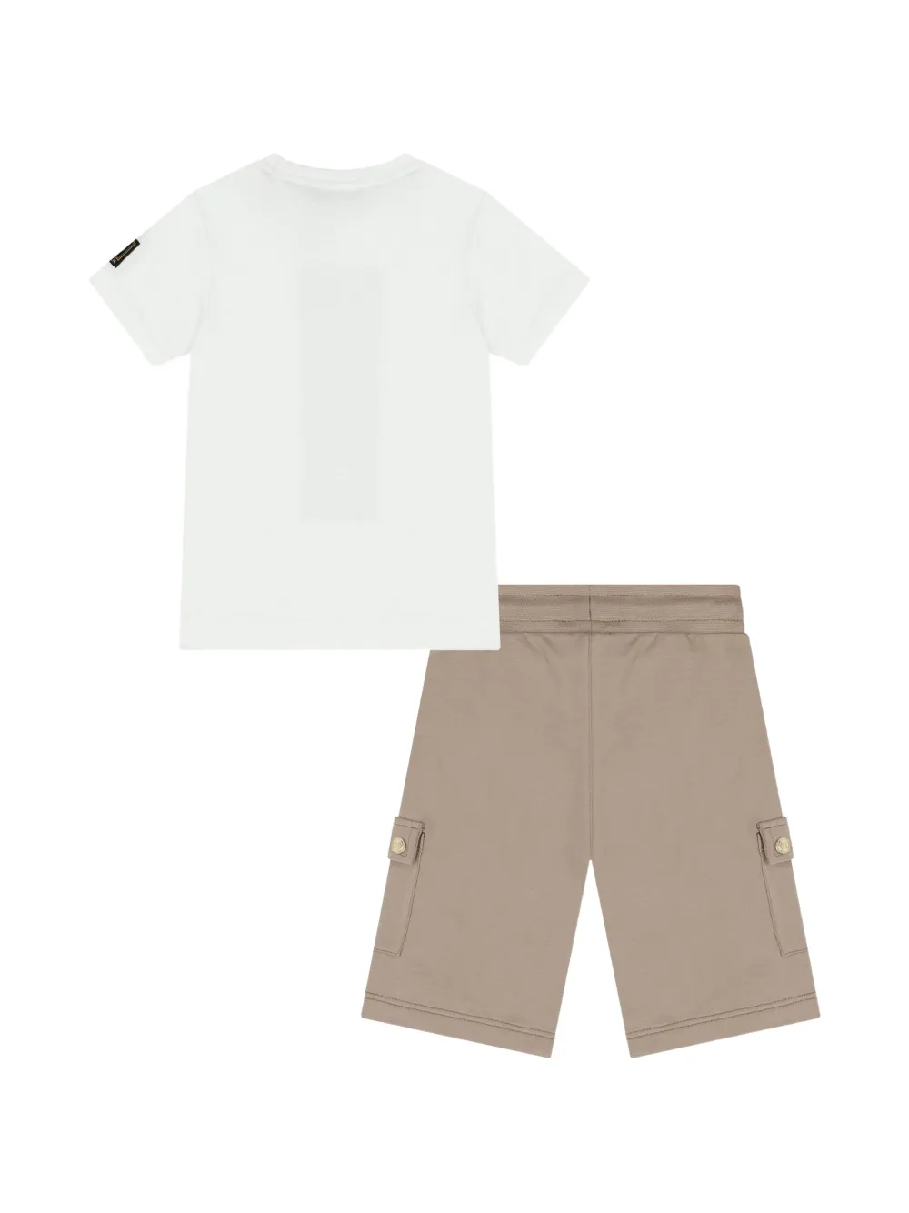 Aigner Kids Top en shorts met logoprint (set van twee) Wit