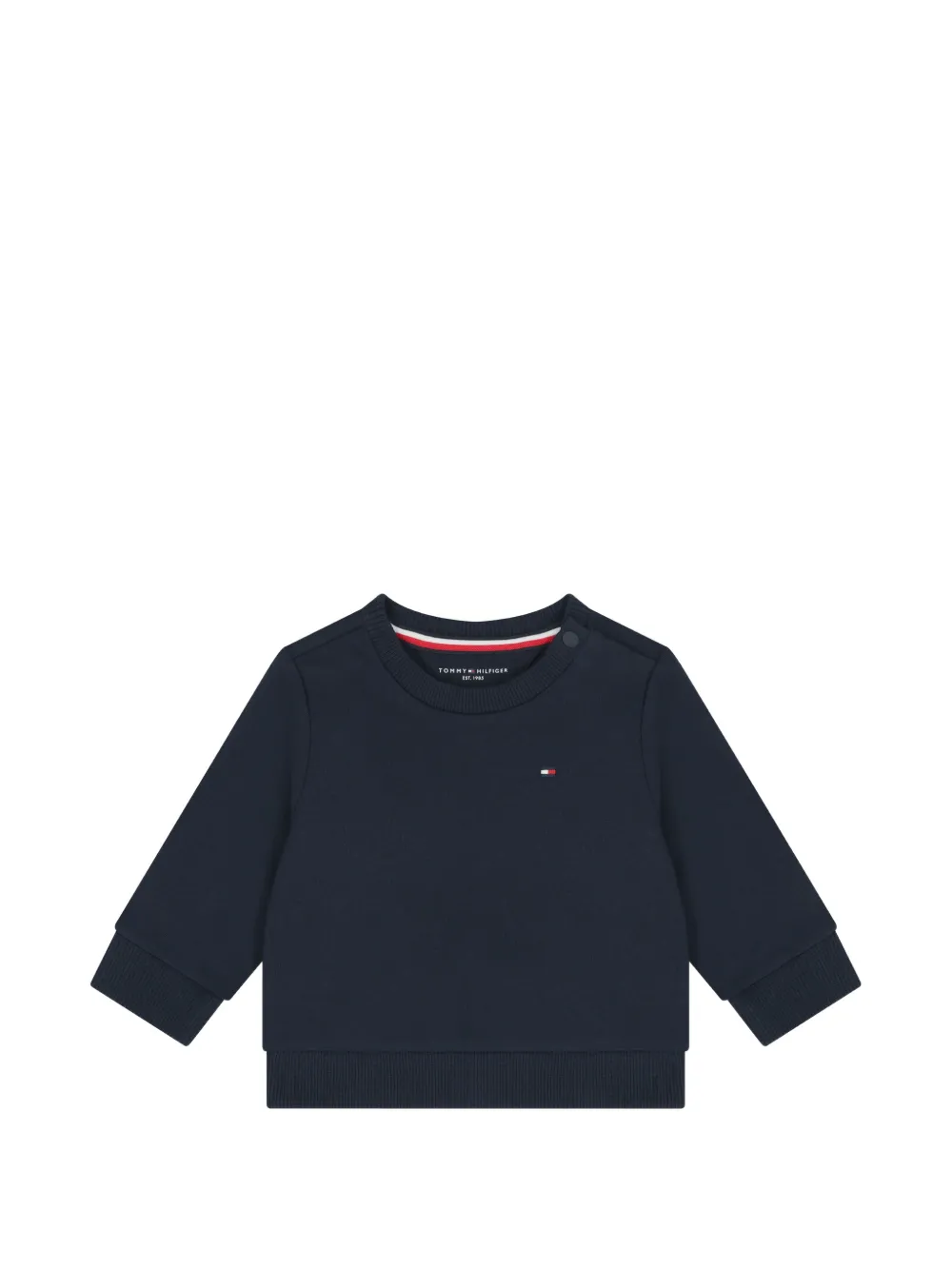 Tommy Hilfiger Junior buttoned logo sweater - Blu