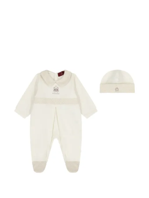 Aigner Kids patterned-trim babygrow set (set of two)