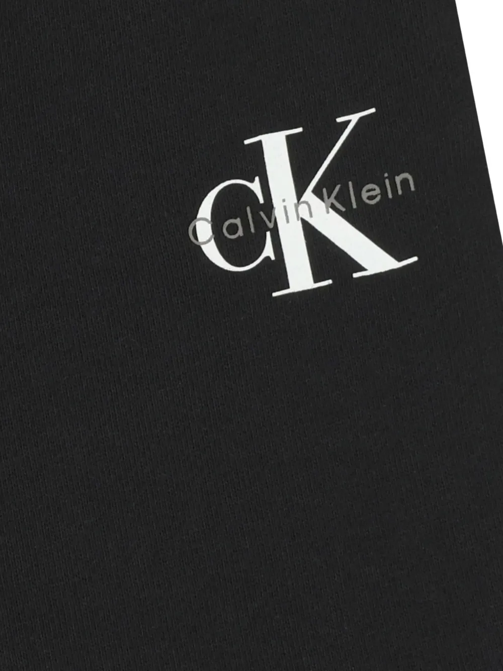 Calvin Klein Kids Shorts met logo en grafische print Zwart