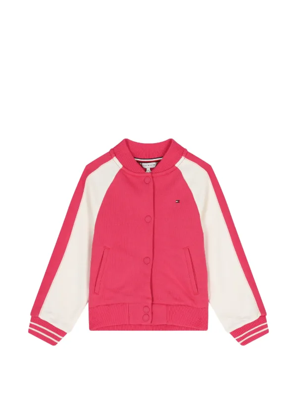 Tommy Hilfiger Junior ボタン ボンバージャケット | ピンク | FARFETCH JP