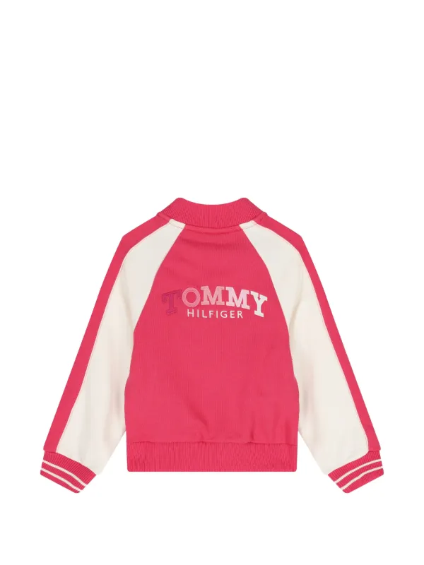 Tommy Hilfiger Junior ボタン ボンバージャケット | ピンク | FARFETCH JP