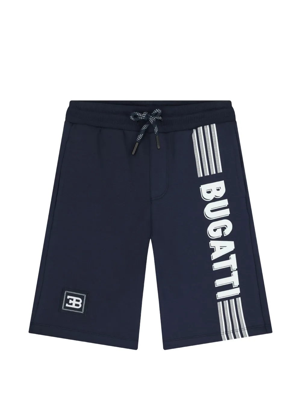 Bugatti Kids Bermuda con coulisse e logo - Blu