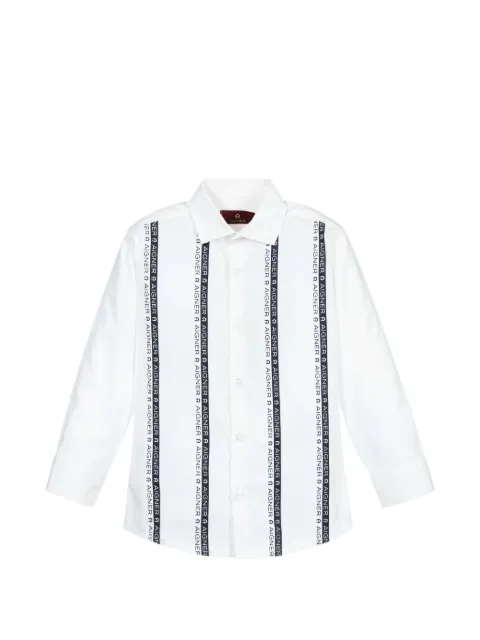 Aigner Kids logo-print shirt
